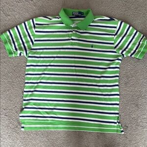 Ralph Lauren Green Striped Polo Shirt